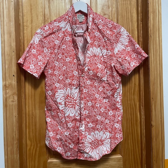 J. Crew Other - J.Crew Mens Short-sleeve stretch cotton poplin shirt in abstract floral